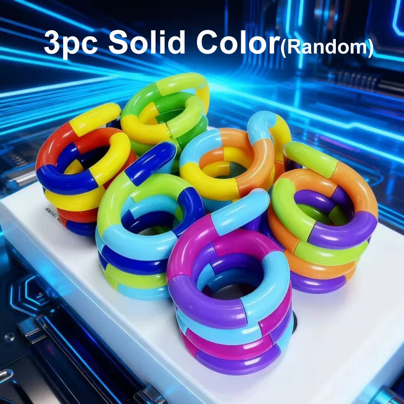 Twist Rope Fidget Toy – Rainbow Deformable Stress Relief Rope
