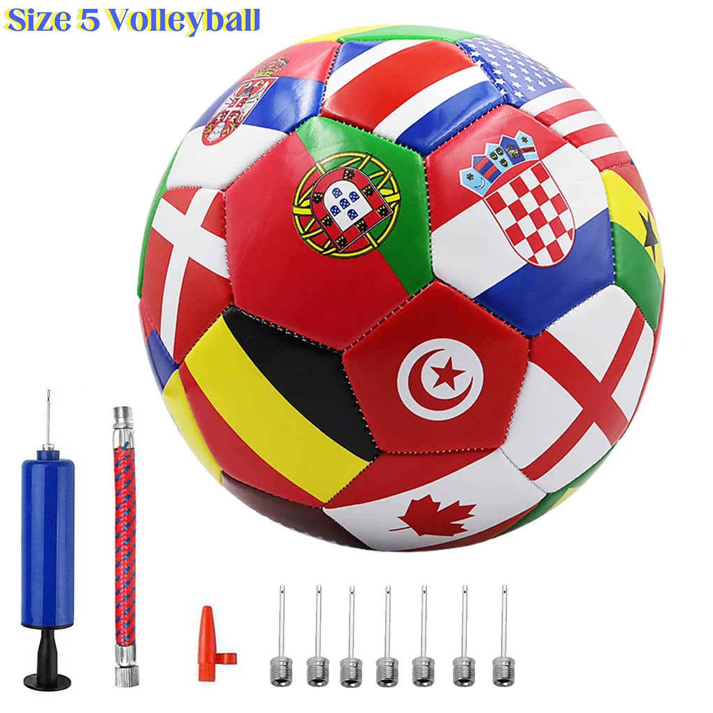 Soccer Ball Size 5 PVC Outdoor Match & Training Football