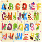 Wooden 3D Puzzle – Cartoon Animal Jigsaw Toy for Kids