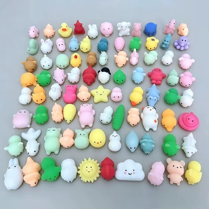 Mochi Squishies – Kawaii Mini Animal Squeeze Fidget Toys