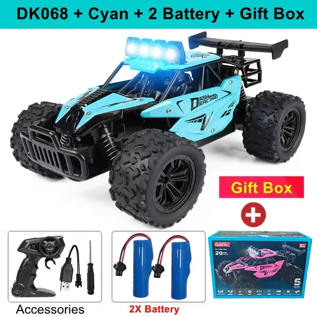 RC Drift Car 1:16 Off-Road Remote Control Vehicle with LED Lights