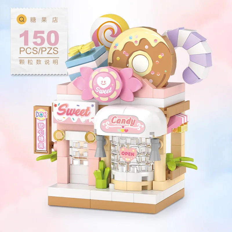 Mini Restaurant Building Blocks – Café & Food Store Kit