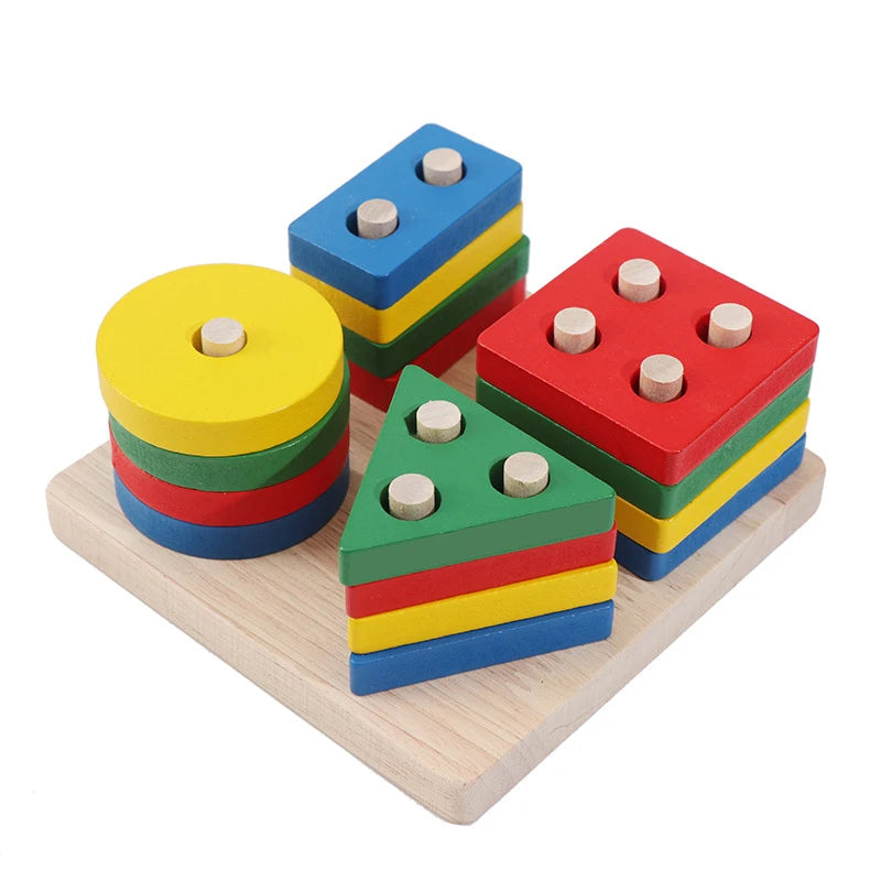 Wooden Montessori Puzzle – Baby Learning Board