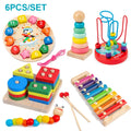 Wooden Montessori Puzzle – 3D Early Learning Toy for Kids