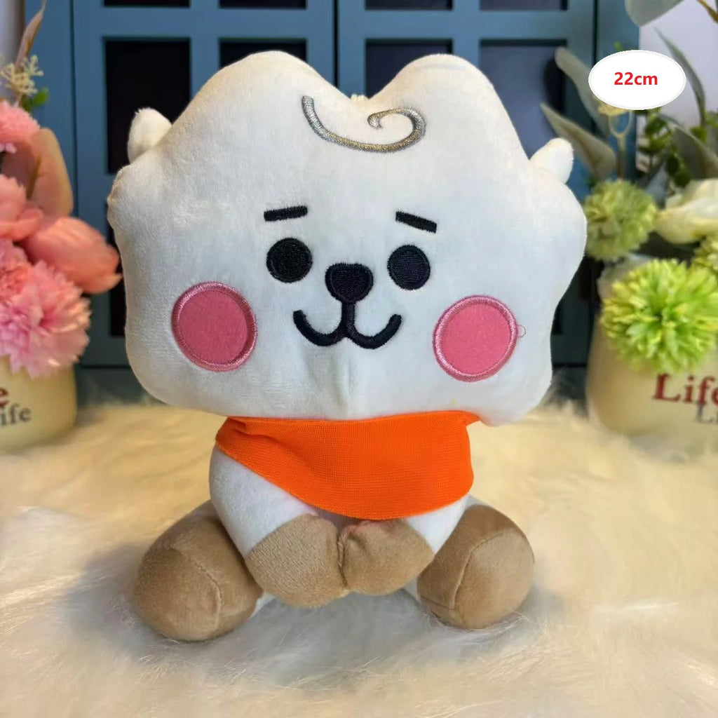 Hot B-T-21 Plush Toy Tata Koay Shooky Mang Cooky Cartoon Animal Backpack Key Mobile Phone Pendant Office Toys Friend Gift