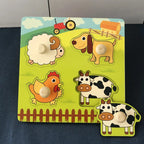 Wooden Shape Sorting Toy – Montessori Color Matching Puzzle