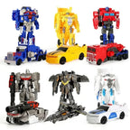 One-Step Transforming Robot Car Toy Action Figure