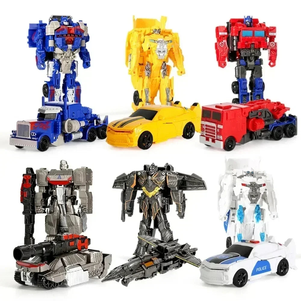 One-Step Transforming Robot Car Toy Action Figure