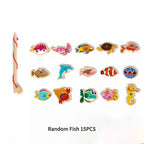 Wooden Magnetic Fishing Toy – Montessori Marine Learning Game