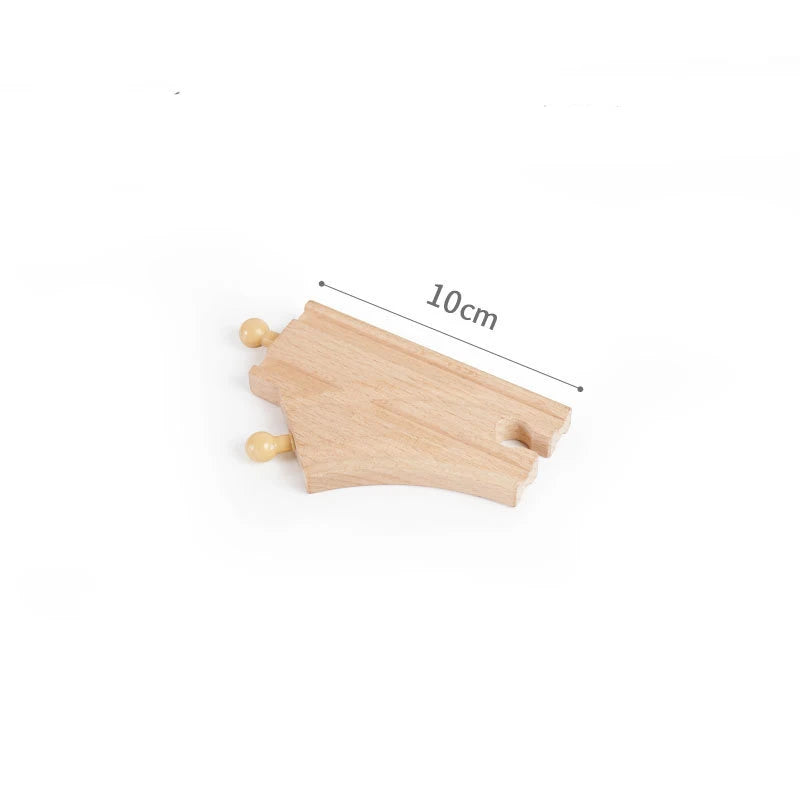 Wooden Train Track Toys Railway Rails Accessories Fit Thomas Train Road Connector Wood Railway Bridge Children Birthday Gifts