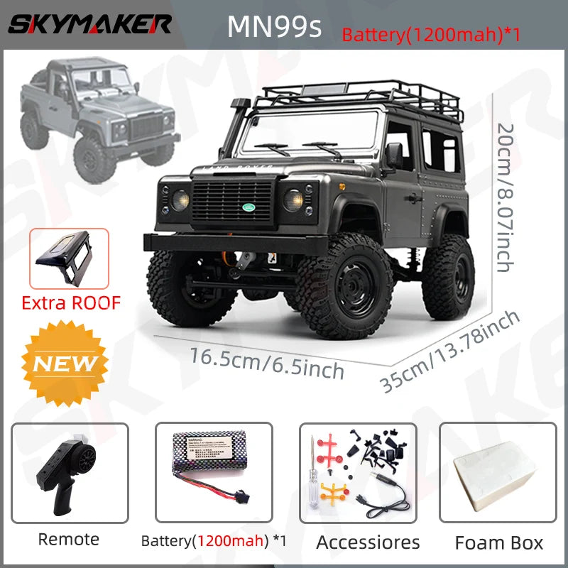 Remote Control Rock Crawler 1:12 4WD Off-Road RC Truck