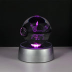 3D Crystal Ball Night Light – LED Decorative Display Lamp