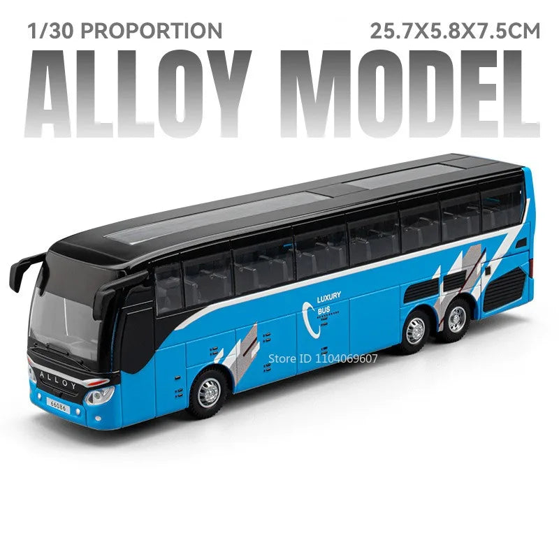 1:30 Diecast Bus – Alloy Double Decker Model
