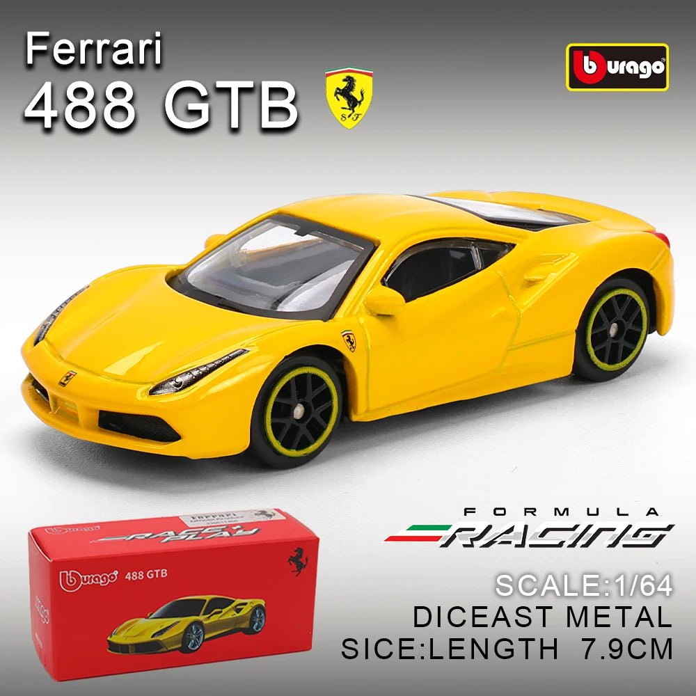 Bburago 1:64 genuine Ferrari SP1 812 COMPETIZIONE ENZO F40 F12TDF SF90 car model series children's Christmas boy gift toys