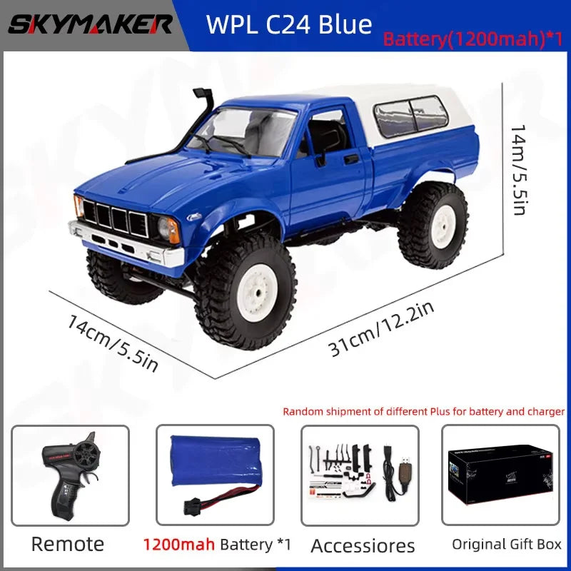 RC Rock Crawler 1:16 4WD Off Road Climbing Truck with LED