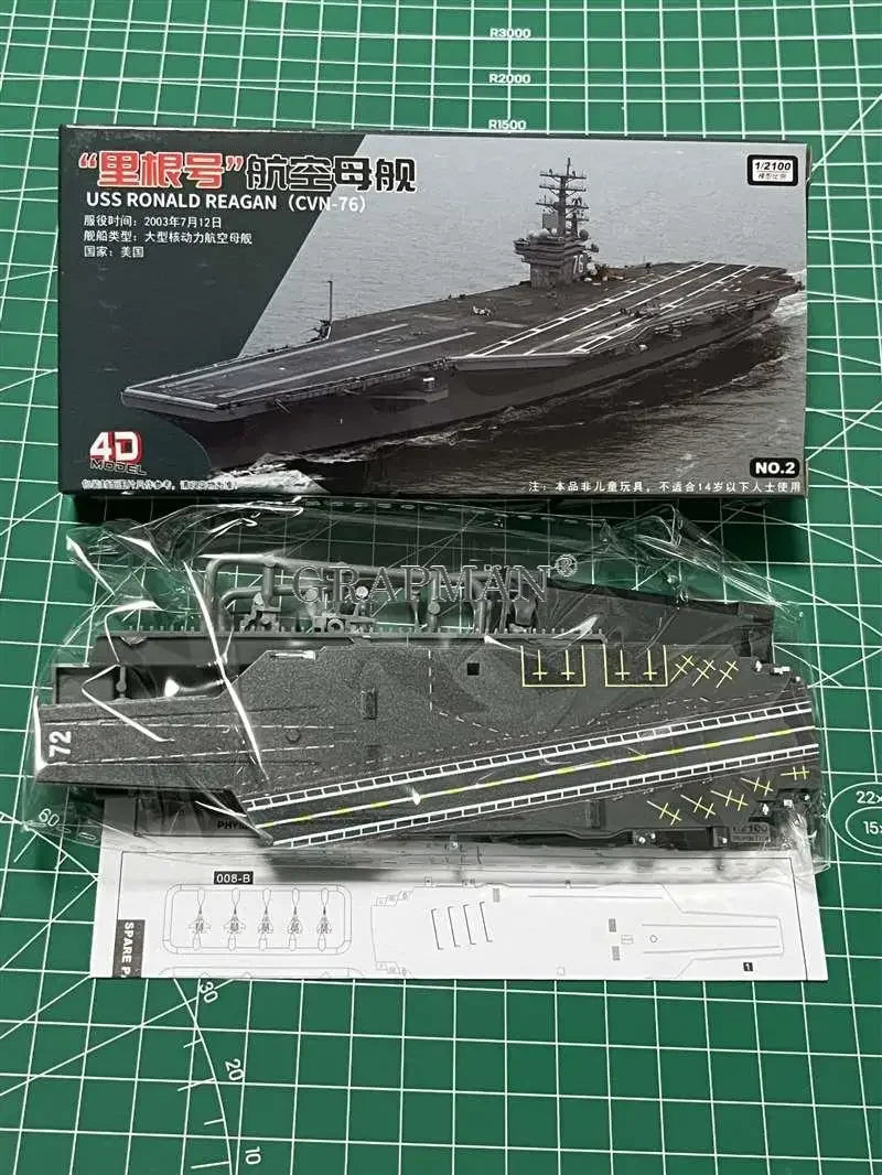 Battleship Model Kit – 1:1200 Scale Warship Assembly