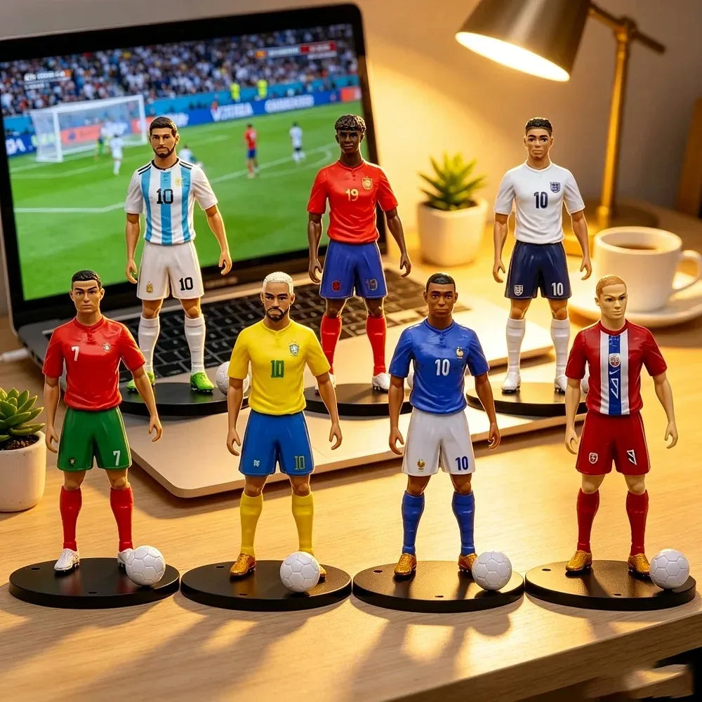 Football Action Figure 18-20cm Soccer Player Collectible Model