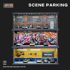 1:64 Garage Diorama – Miniature Model Scene Display
