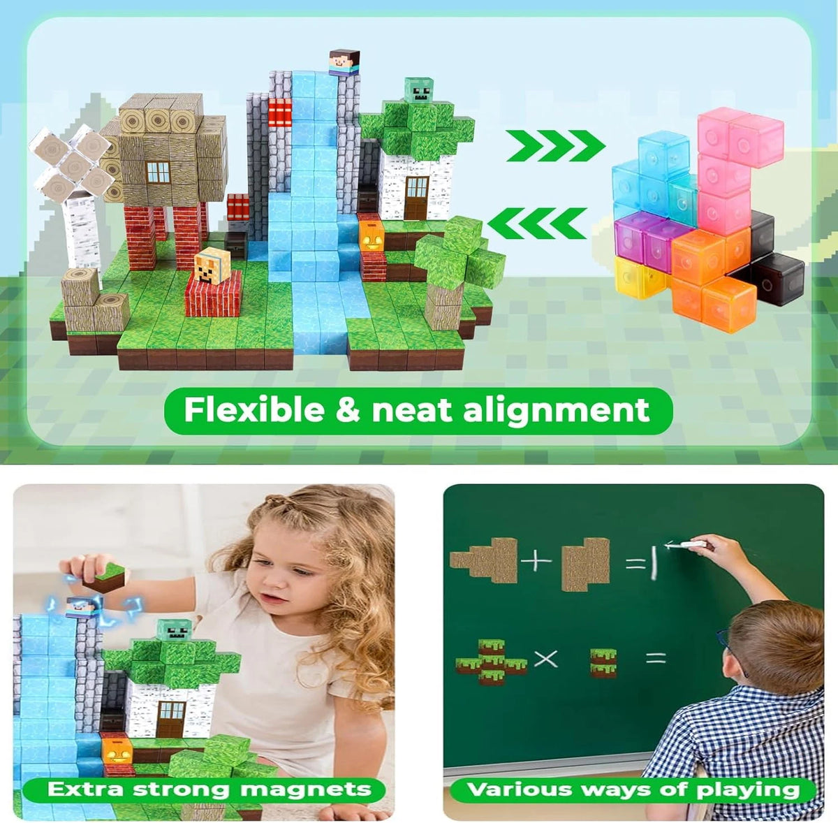 Magnetic Building Blocks – Creative House Set