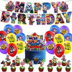 Birthday Party Decorations Set – Banner, Balloons & Cake Toppers