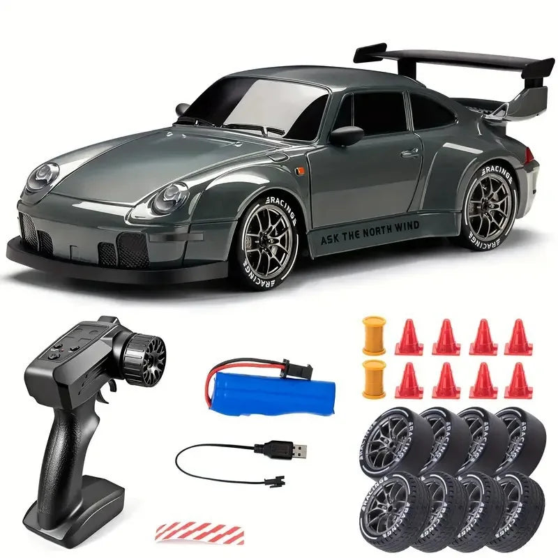 RC Drift Car 1:24 4WD Remote Control Racing Car with LED Lights