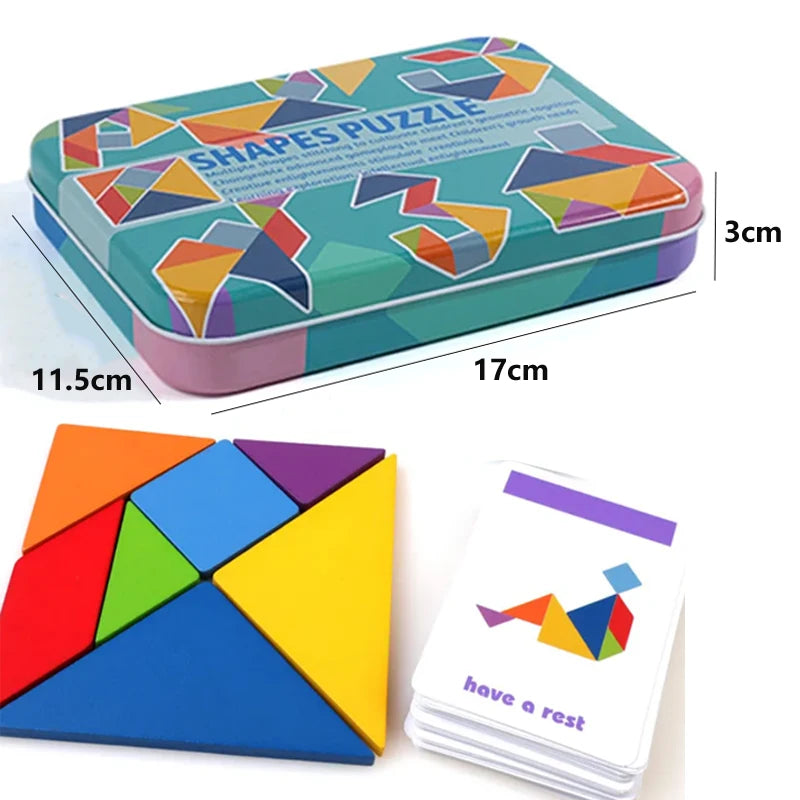 Wooden Jigsaw Puzzle – 3D Animal Toy