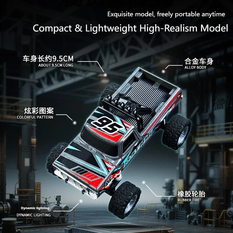 Mini RC Car 1:64 Alloy Remote Control