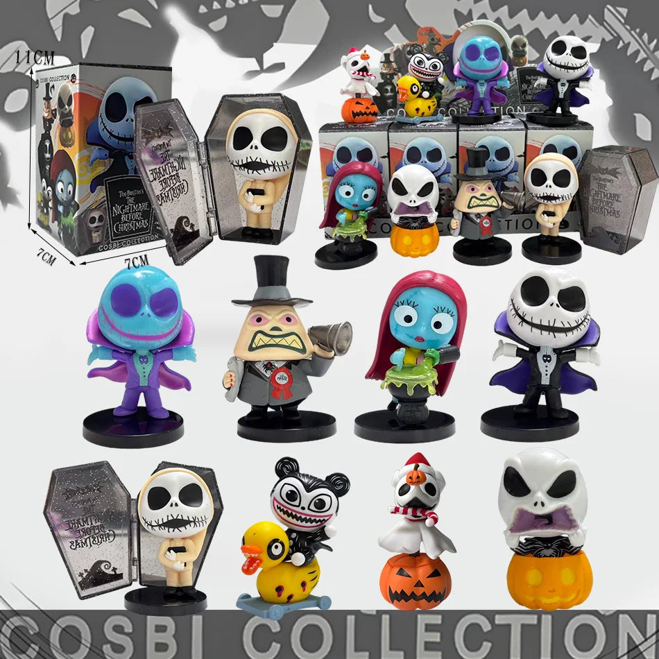 The Nightmare Before Christmas Blind Box Hot Figures Jack Sally Cosbi Collectible Figurine Doll Friend Birthday/Christmas Gifts