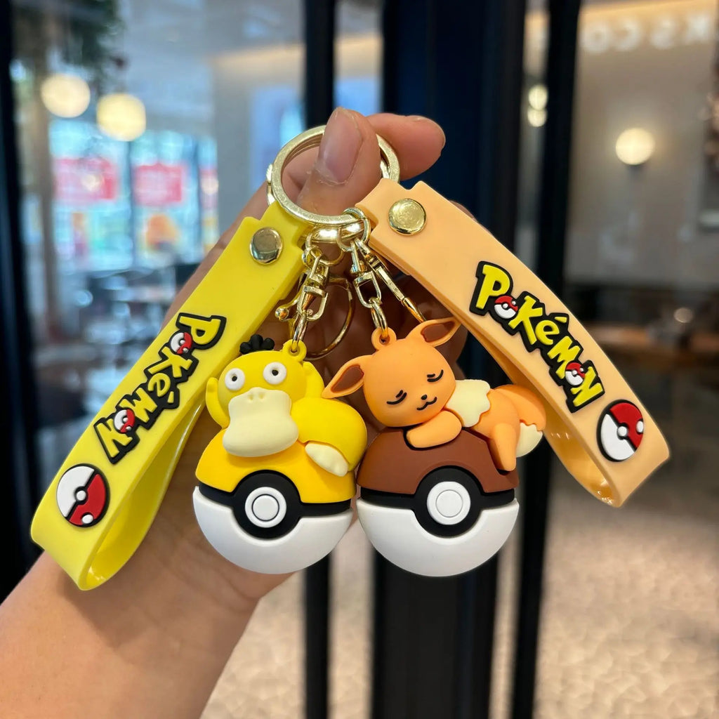 Anime Keychain Set – Silicone Character Charms for Bags & Backpacks