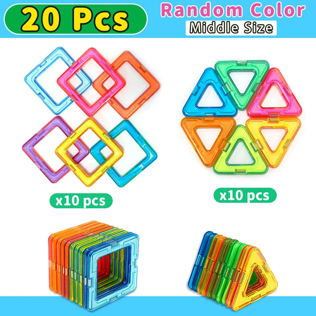 Magnetic Building Blocks – STEM Construction Set for Kids