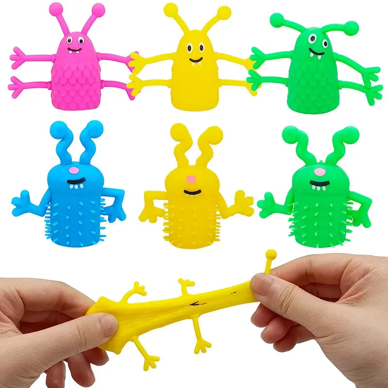 Monster Finger Fidget Toy – Soft Silicone Stretchy Topper