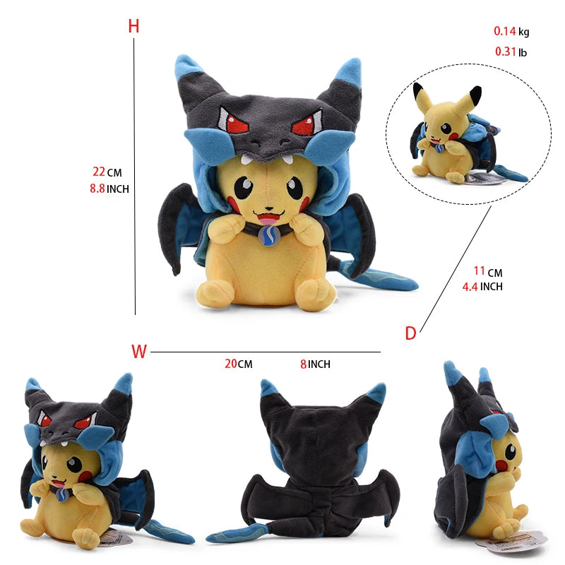 20-30cm Pikachu Plush Toy Character Stuffed Animal