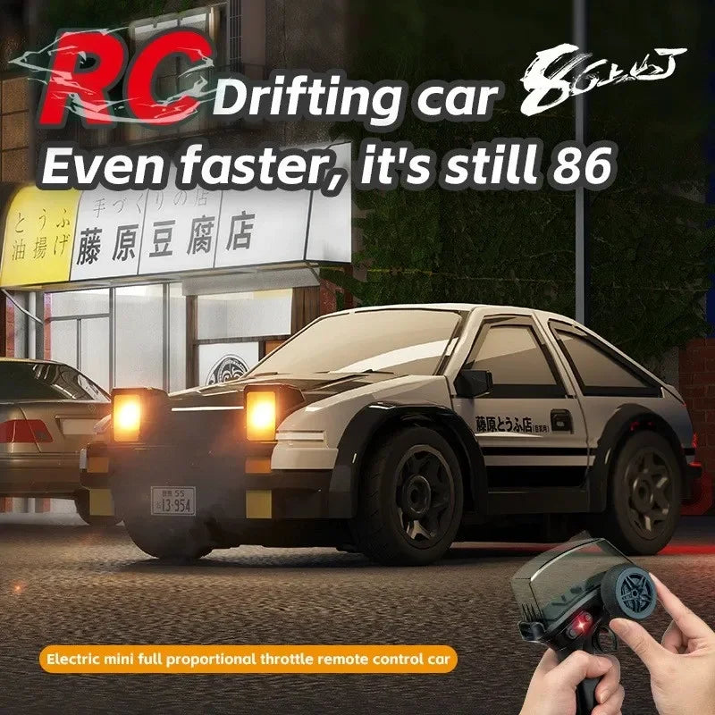 Mini RC Drift Car 1:64 Desktop Racing Car with 2.4GHz Remote