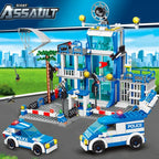Police Station Building Set – City DIY Construction Model