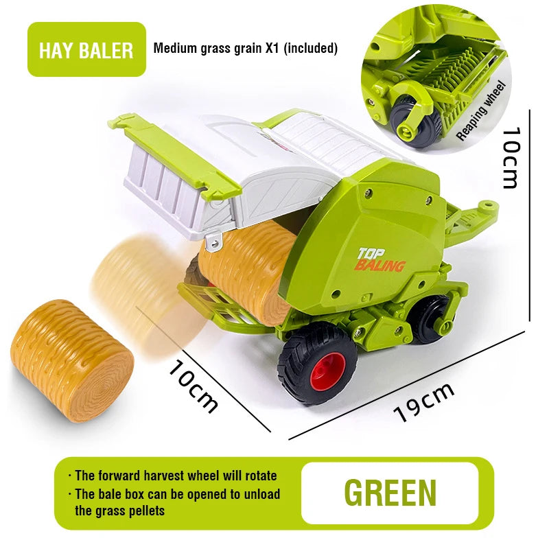 RC Farm Tractor 1:24 with Trailer Remote Control Farm Vehicle