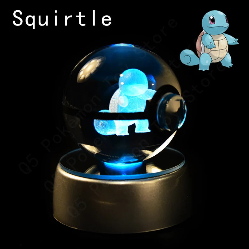 3D Crystal Ball Lamp – Glass LED Night Light Collectible