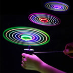 LED Flying Disc Toy – Luminous Pull String UFO Outdoor Game