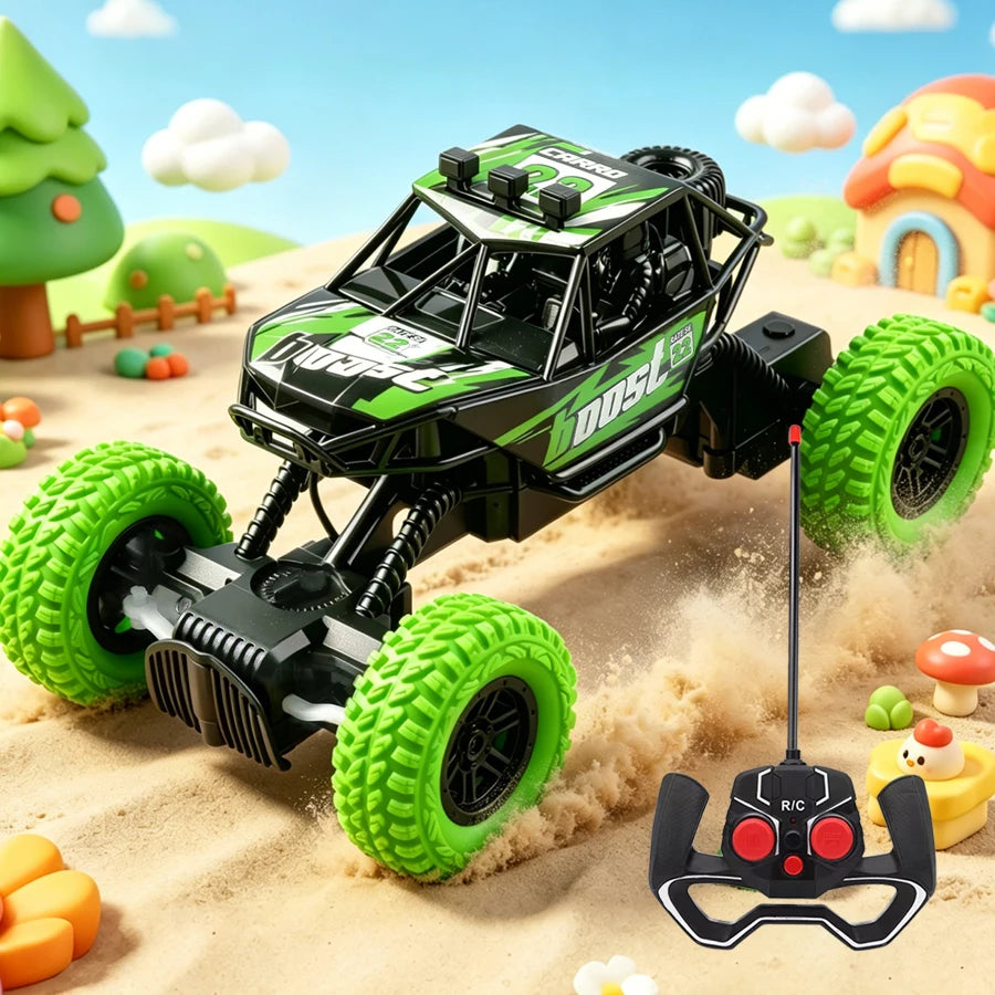Remote Control Car – Flashing Lights Off-Road Toy