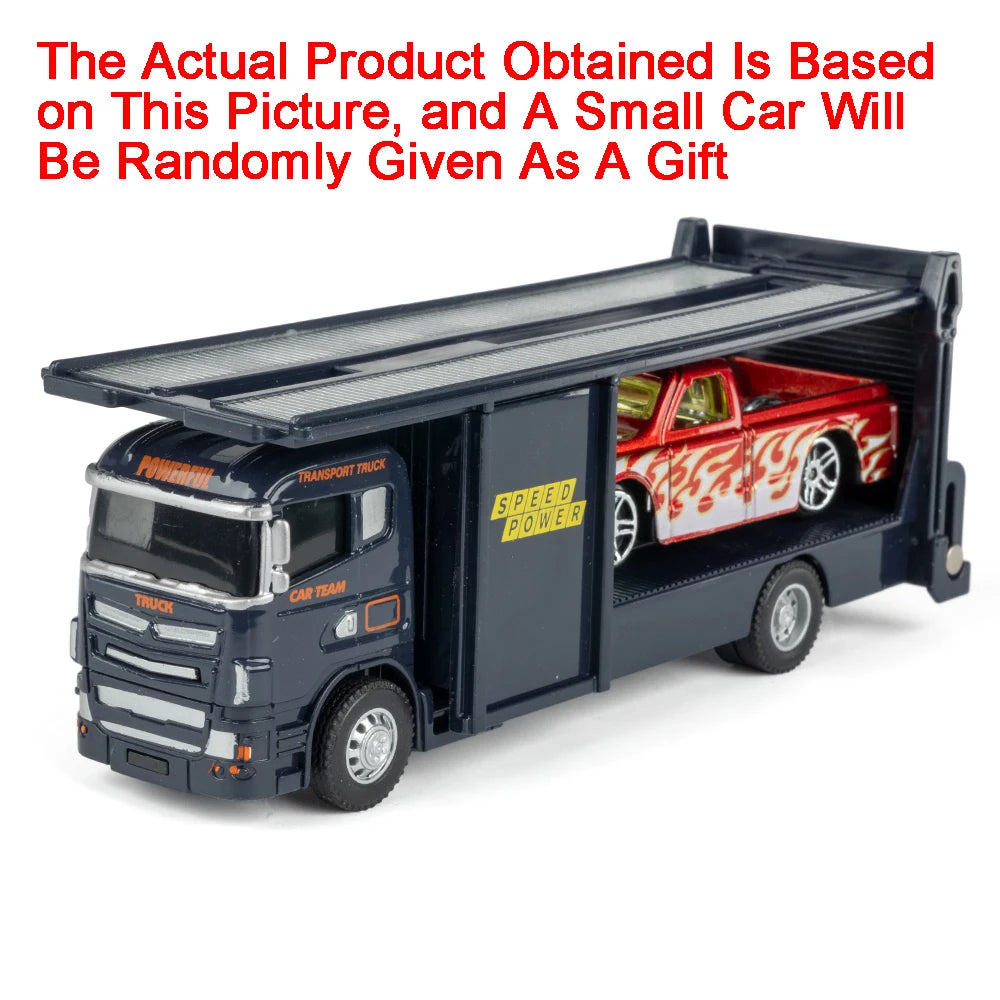 Diecast Trailer – 1:64 Metal Pull-Back Toy