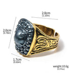Game Dark Souls Rings for Men Vintage Havel's Demon's Scar Chloranthy Serpent Leo Darkmoon Ring Halloween Jewelry Gift