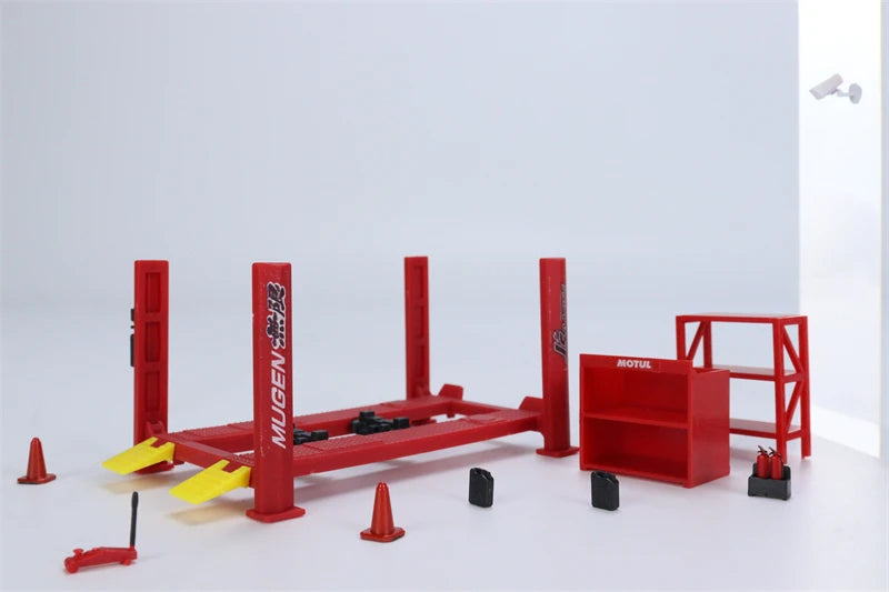1:64 Diecast Car Model – Maintenance Scene Set