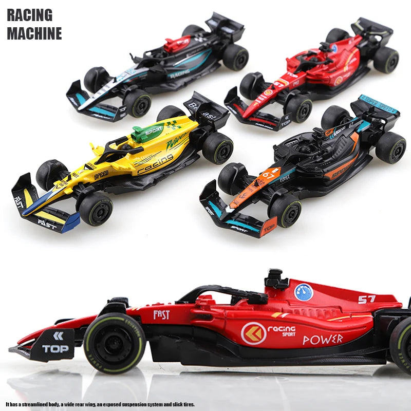 Diecast Racing Car – 1:43 Metal Formula Pullback Toy Car