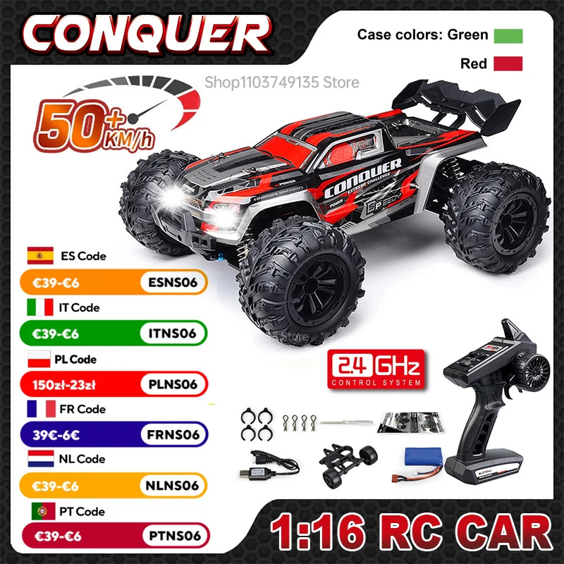 1:16 RC Car 4WD High Speed Remote Control Monster Truck