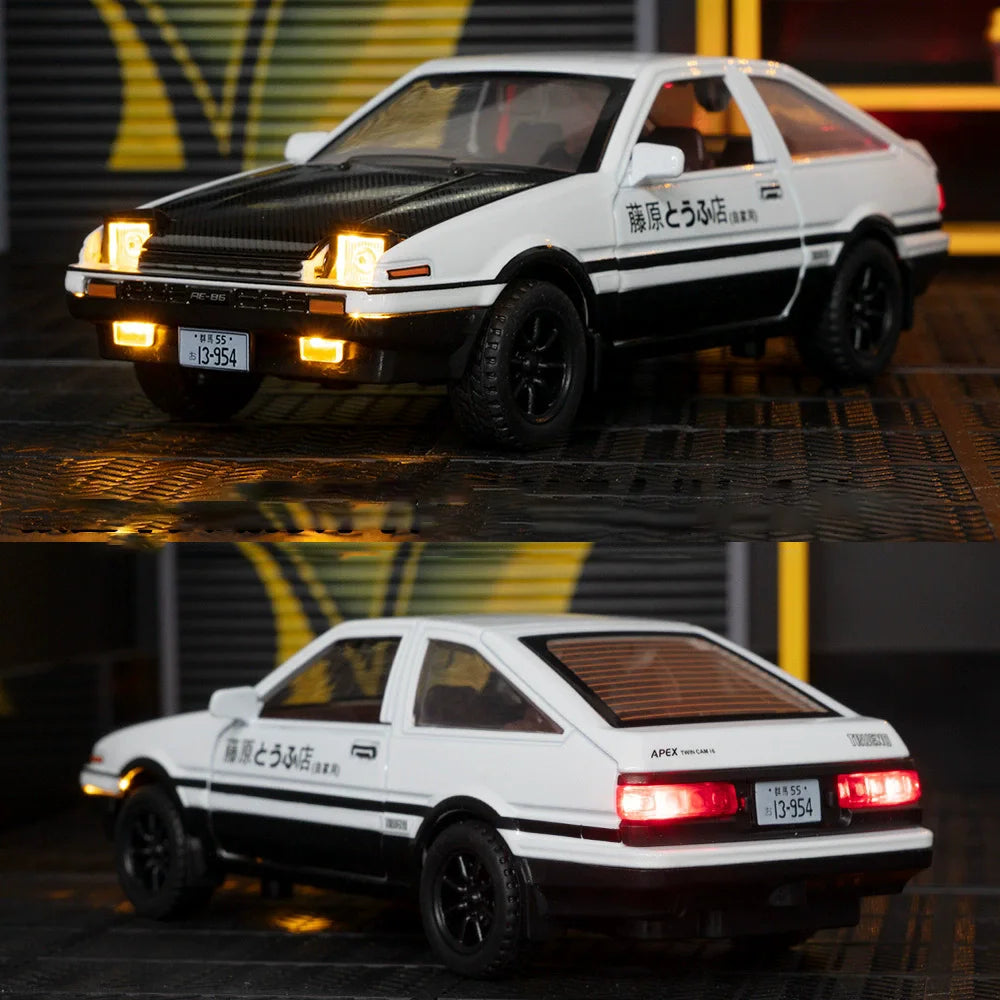 1:30 Diecast Car – Alloy Pull Back Model with Sound & Lights
