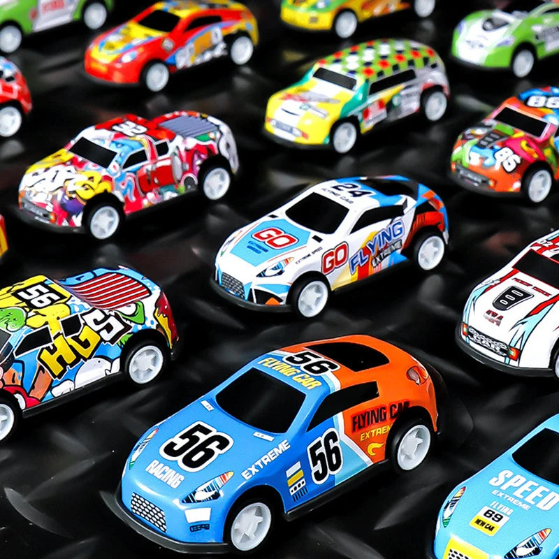 Mini Pull Back Cars Set – Plastic Vehicle Collection
