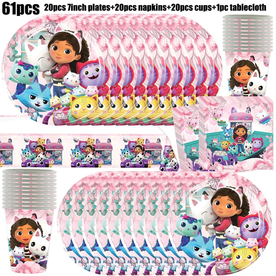 Birthday Party Supplies – Kids Tableware & Decoration Set