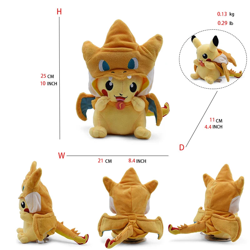 20-30cm Pikachu Plush Toy Character Stuffed Animal