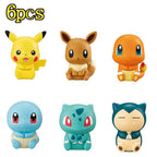 6Pcs Pokemon Figure Pikachu Charmander Squirtle Anime Cartoon Doll Toys for Adults Action Figure Toy