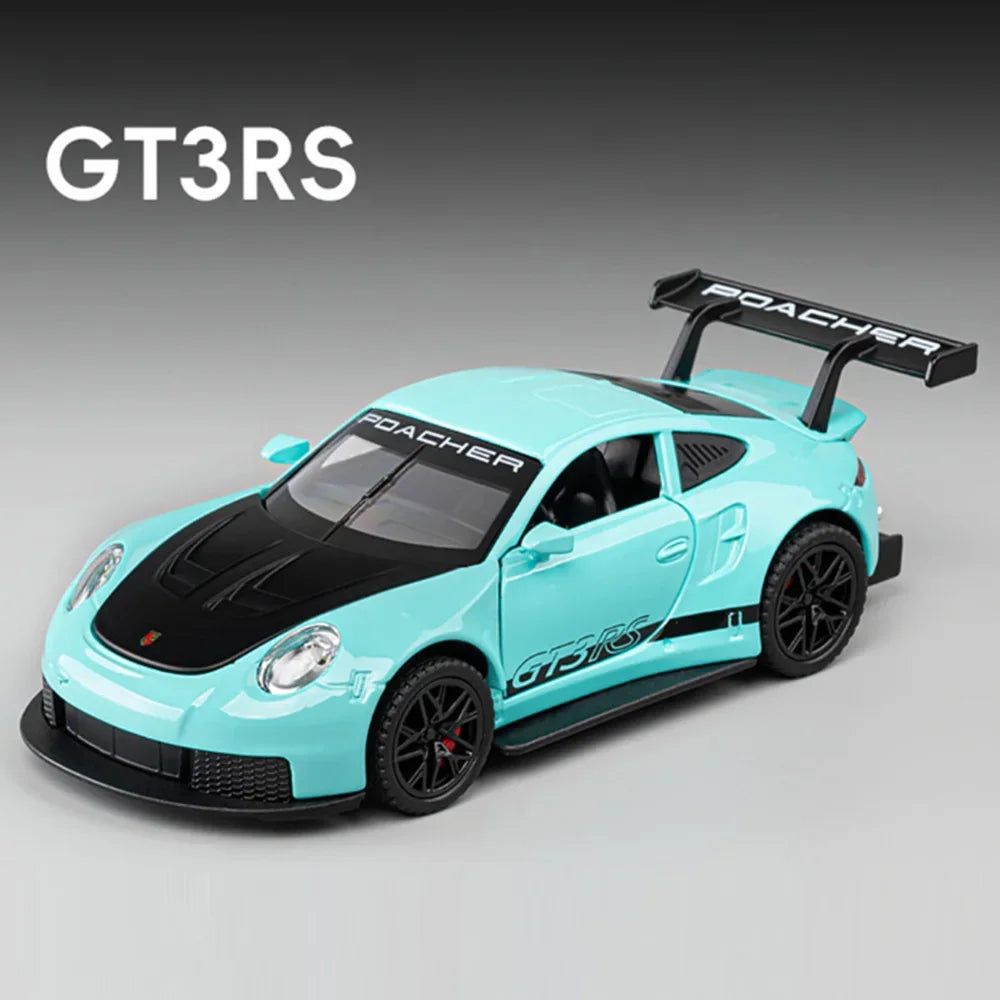 Diecast Sports Car – 1:32 Metal Pull-Back