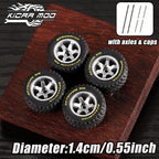 1:64 Model Car Wheels – Off-Road Rivet Tire Set